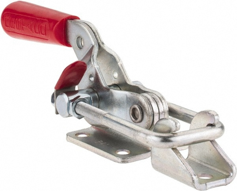 De-Sta-Co 341 Pull-Action Latch Clamp: Horizontal, 2,000 lb, U-Hook, Flanged Base