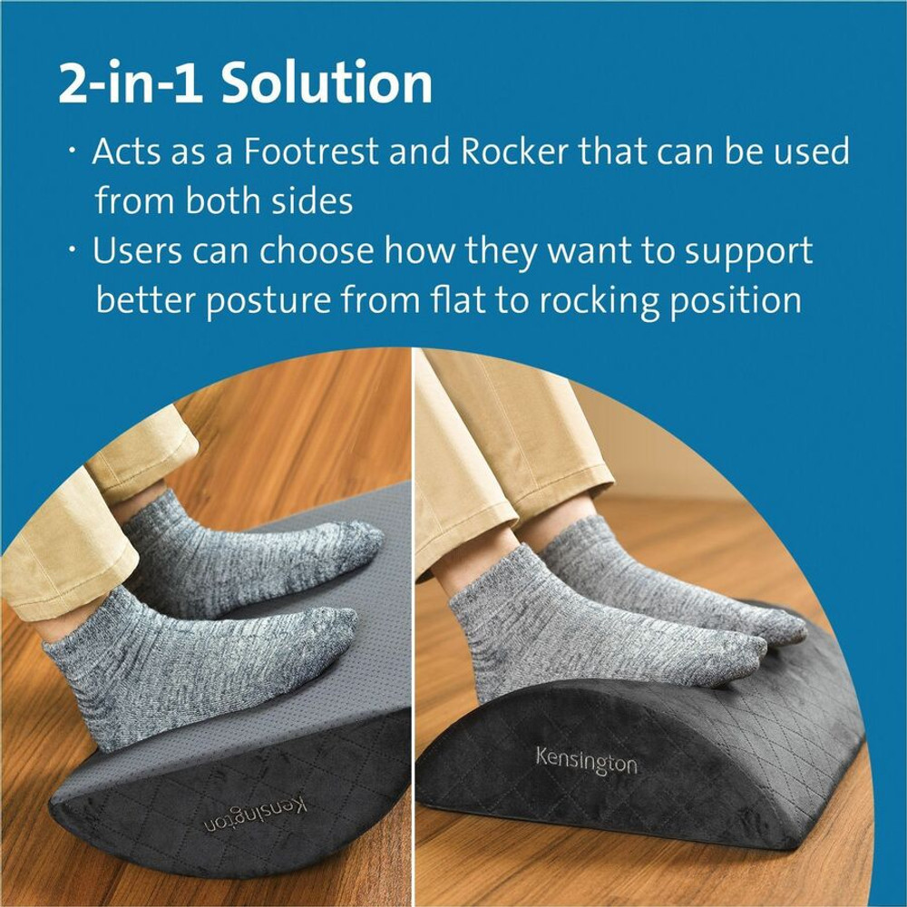 ACCO Brands Corporation Kensington 56100 Kensington Premium Comfort Soft Footrest