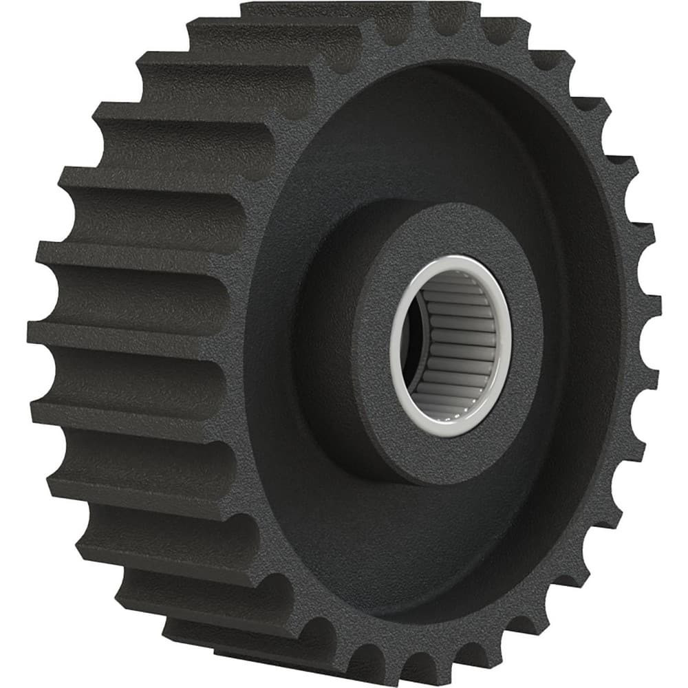 Brewer Machine & Gear Co. P27-14M-85F Drive Tighteners, Idlers & Aligners; Product Type: Powergrip HTD Idler Sprocket ; Material: Cast Iron ; Overall Width: 3 ; Mounting Hole Diameter: 1.0000 ; Bore Diameter: 1.0000 ; Overall Diameter: 2.859