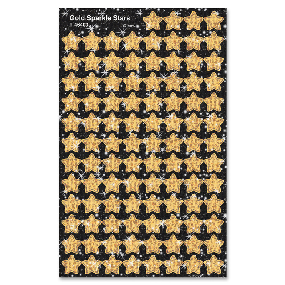 TREND Enterprises Inc. Trend 46403 Trend Gold Sparkle Stars superShapes Stickers