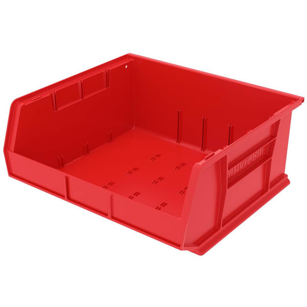 Akro-Mils 30250 RED Plastic Hopper Stacking Bin: Red