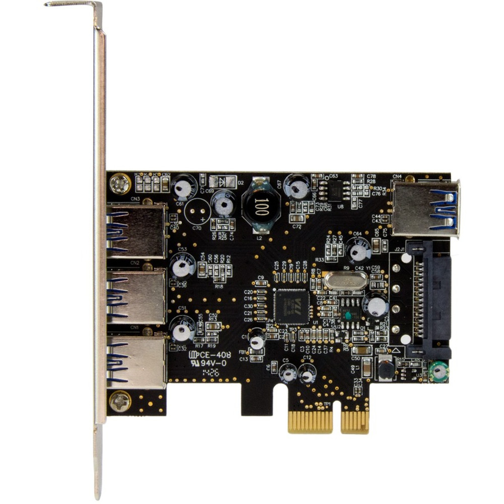 StarTech.com PEXUSB3S42 StarTech.com 4 Port PCI Express USB 3.0 Card - 3 External and 1 Internal - 5Gbps