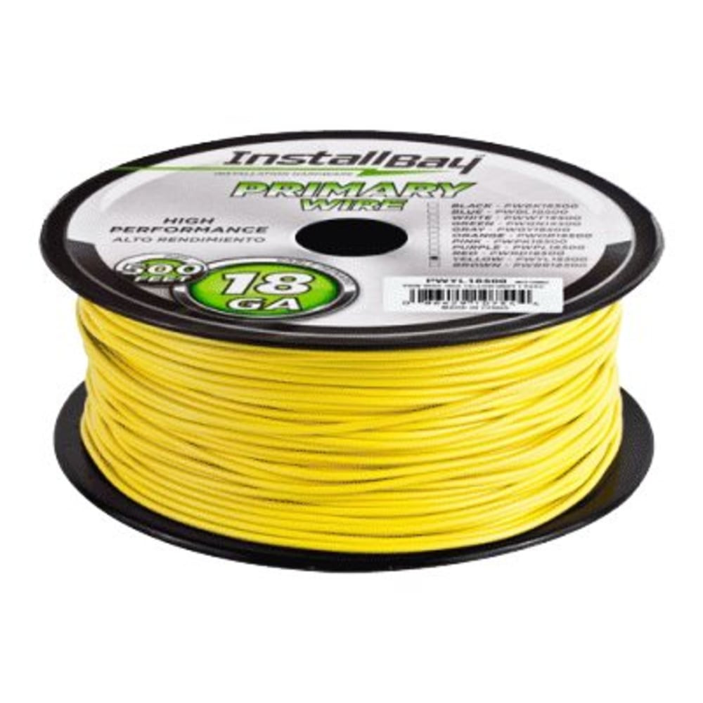METRA ELECTRONICS CORPORATION PWYL18500 Install Bay Primary Wire - Bulk power cable - 499 ft - yellow METRA ELECTRONICS CORPORATION PWYL18500 Install Bay Primary Wire - Bulk power cable - 499 ft - yellow