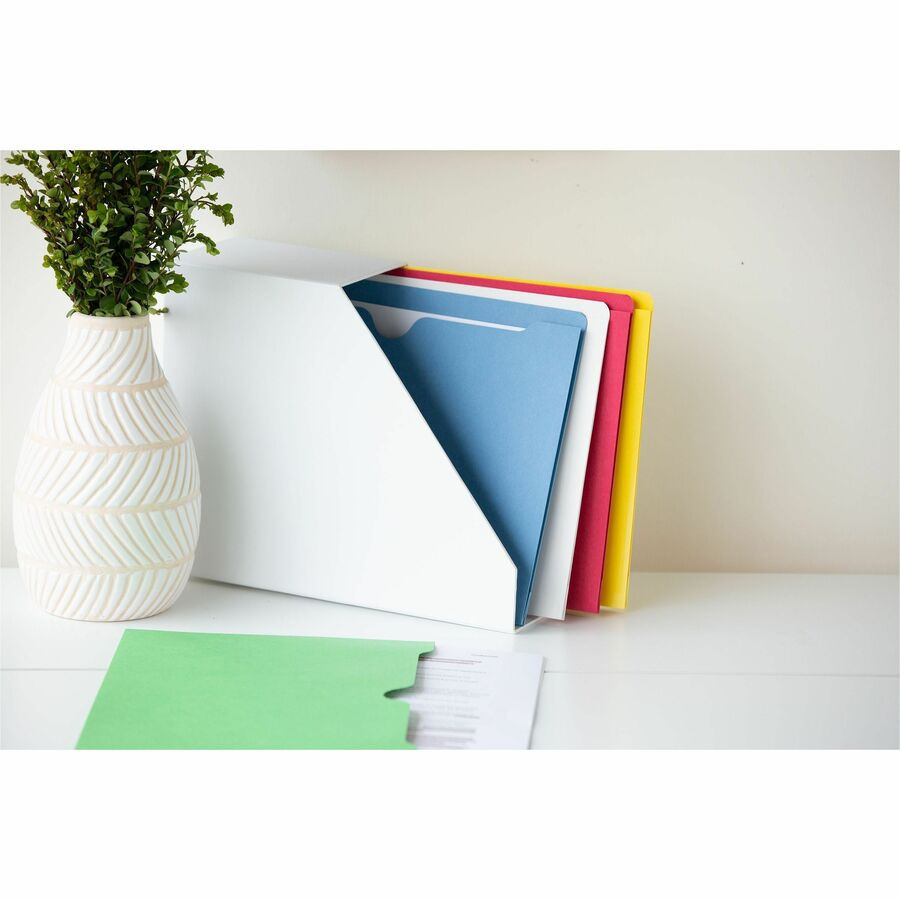 Smead Manufacturing Company Smead 75613 Smead Colored Straight Tab Cut Letter Recycled File Jacket