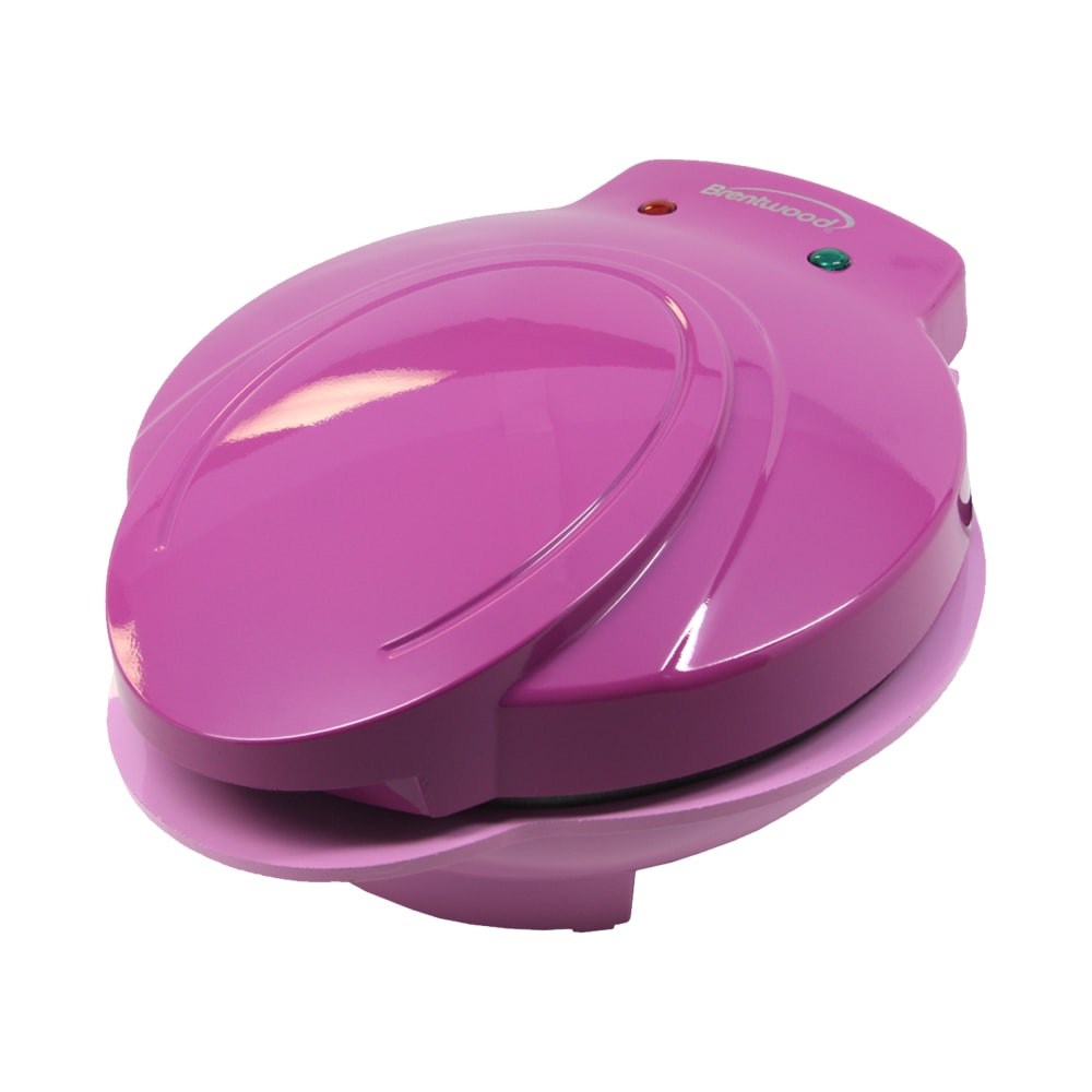 MEGAGOODS, INC. 99586540M Brentwood Mini Donut Maker, 4-1/2inH x 9-3/4inW x 8-3/4inD, Pink