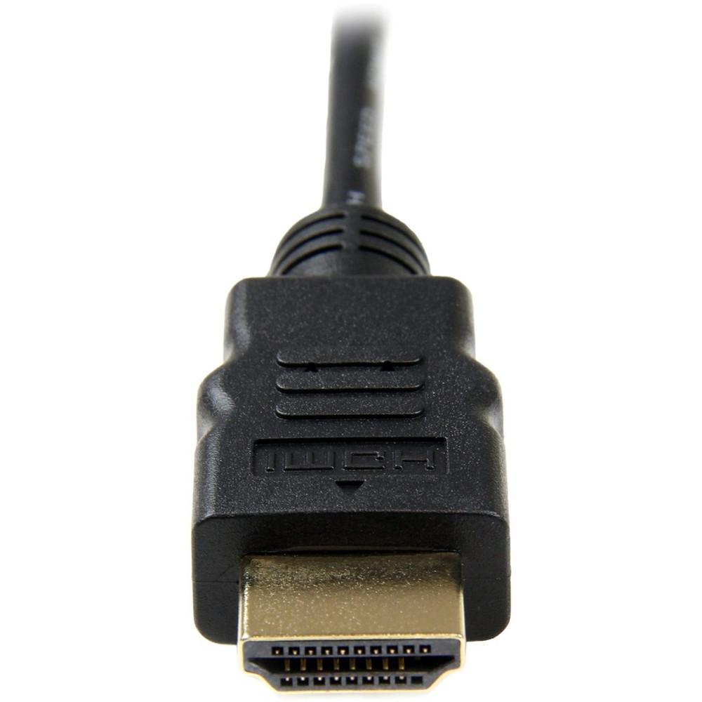 StarTech.com HDMIADMM6 StarTech.com 6ft Micro HDMI to HDMI Cable with Ethernet, 4K High Speed Micro HDMI Type-D Device to HDMI Monitor Adapter/Converter Cord