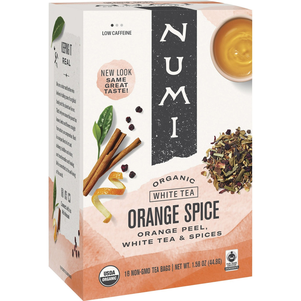 Numi, LLC Numi 10240 Numi Organic Orange Spice White Tea Bag