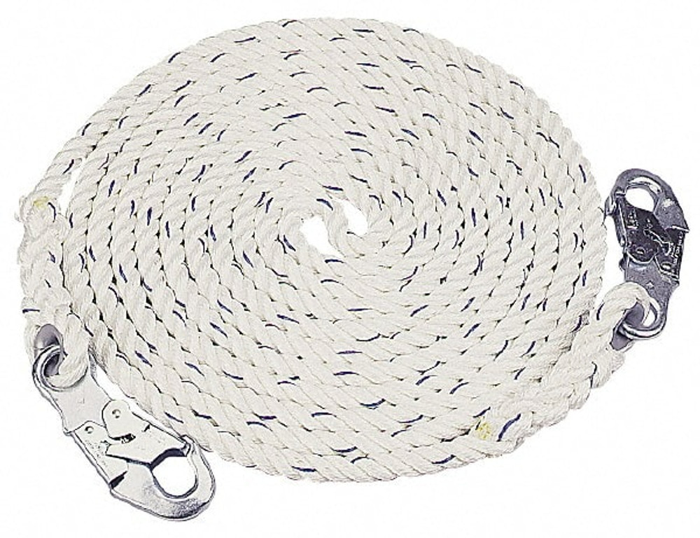 Gemtor 2232L100 100 Ft. Long, 5,000 Lbs. Capacity, Nylon Rope Lifeline