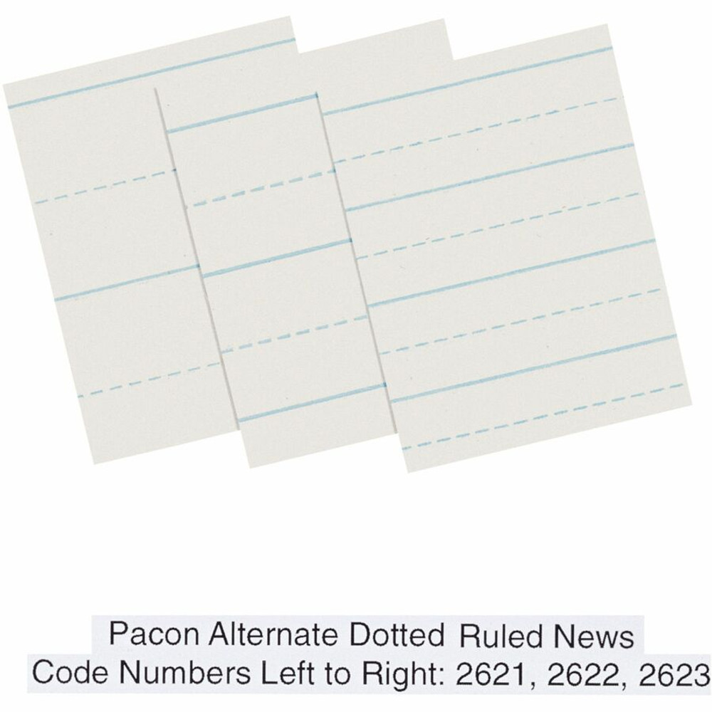 Dixon Ticonderoga Company Dixon 2621 Pacon Alternate Dotted Ruled Newsprint - Letter