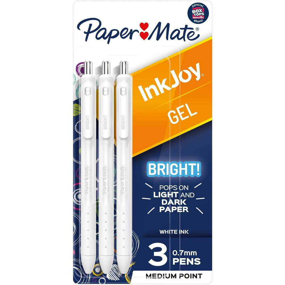 Newell Brands Paper Mate 2196363 Paper Mate Inkjoy Gel Bright! Pens, Medium Point (0.7mm)