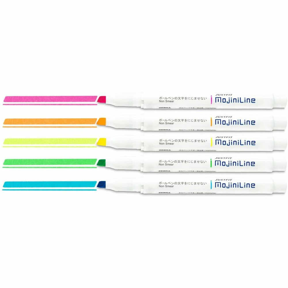 Zebra Pen Corporation Zebra Pen 70205 Zebra Pen Mojini Single Ended Highlighters