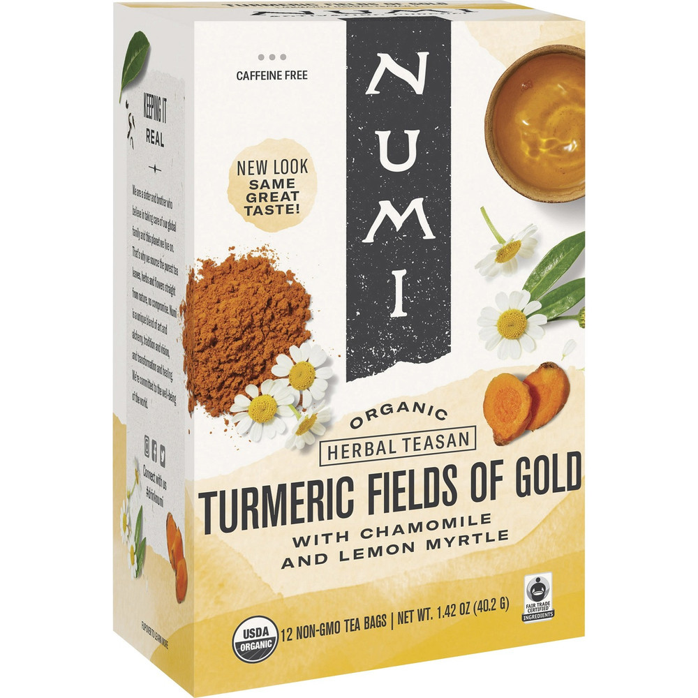 Numi, LLC Numi 10553 Numi Organic Turmeric Fields of Gold Herbal Tea Bag