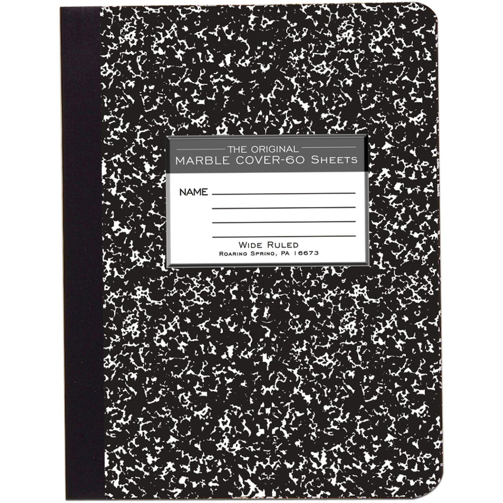 Roaring Spring Paper Products Roaring Spring 77222 Roaring Spring Wide Ruled Hard Cover Composition Book