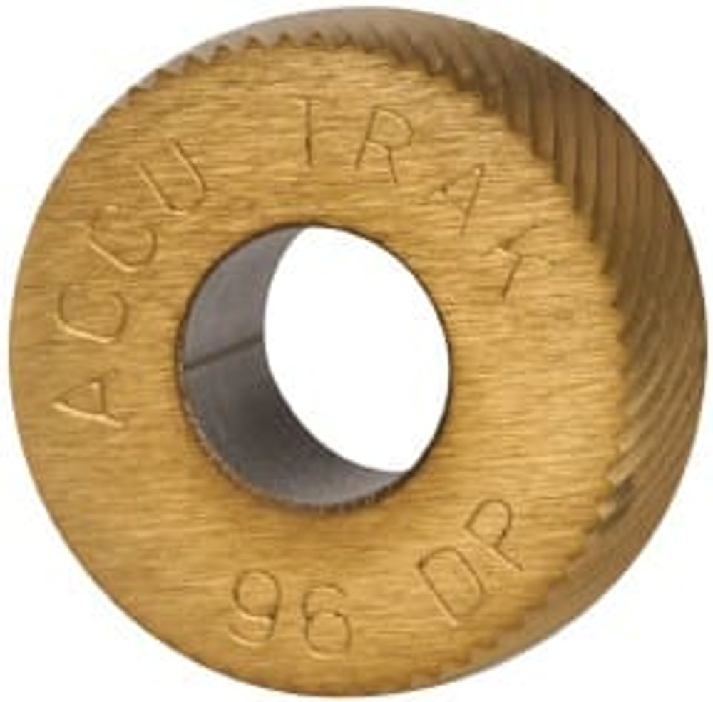 MSC GKLV096 Convex Knurl Wheel: 5/8" Dia, 80 ° Tooth Angle, Diagonal, Cobalt