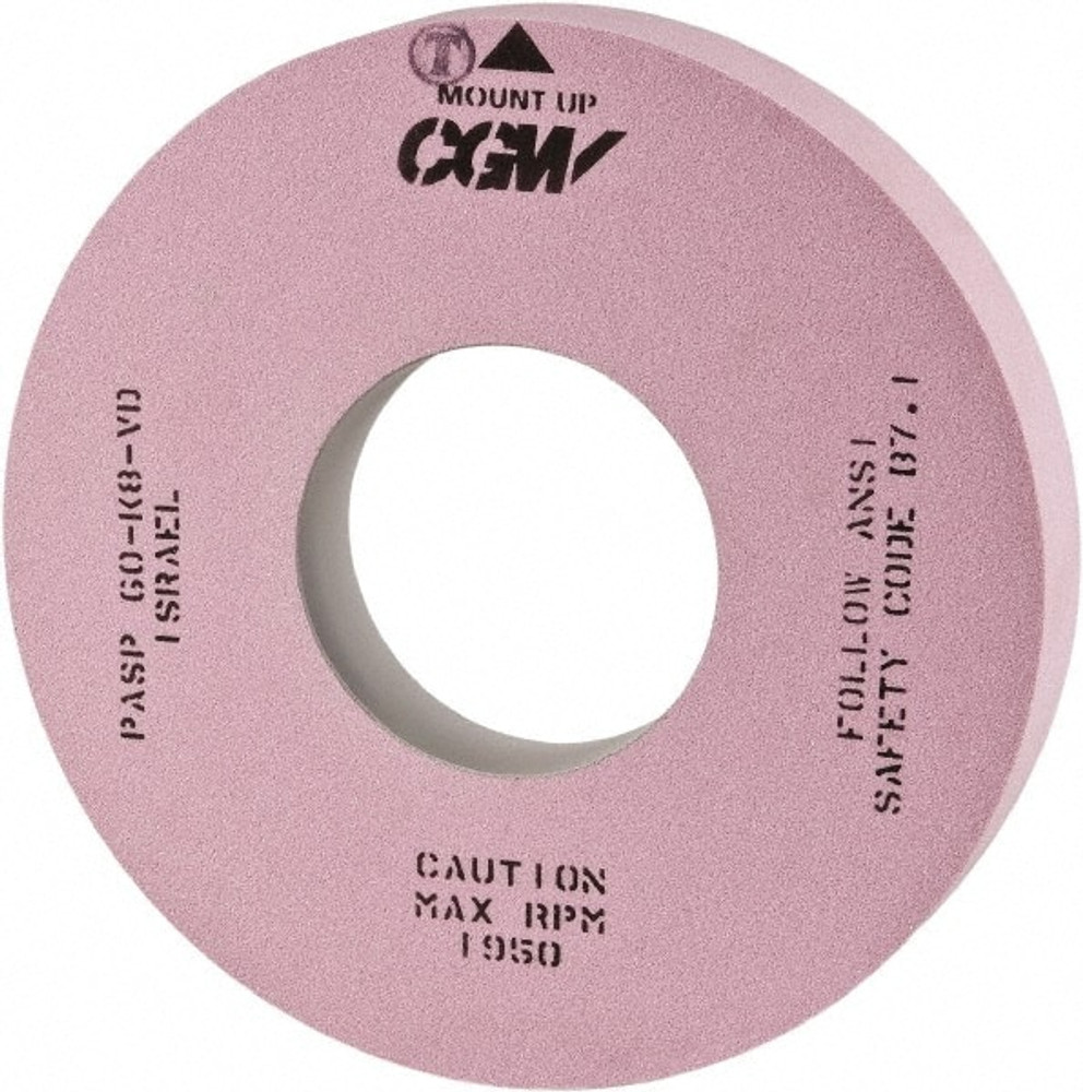 CGW Abrasives 37816 Type 1 Centerless & Cylindrical Grinding Wheel: 20" Dia, 2" Wide, 8" Hole