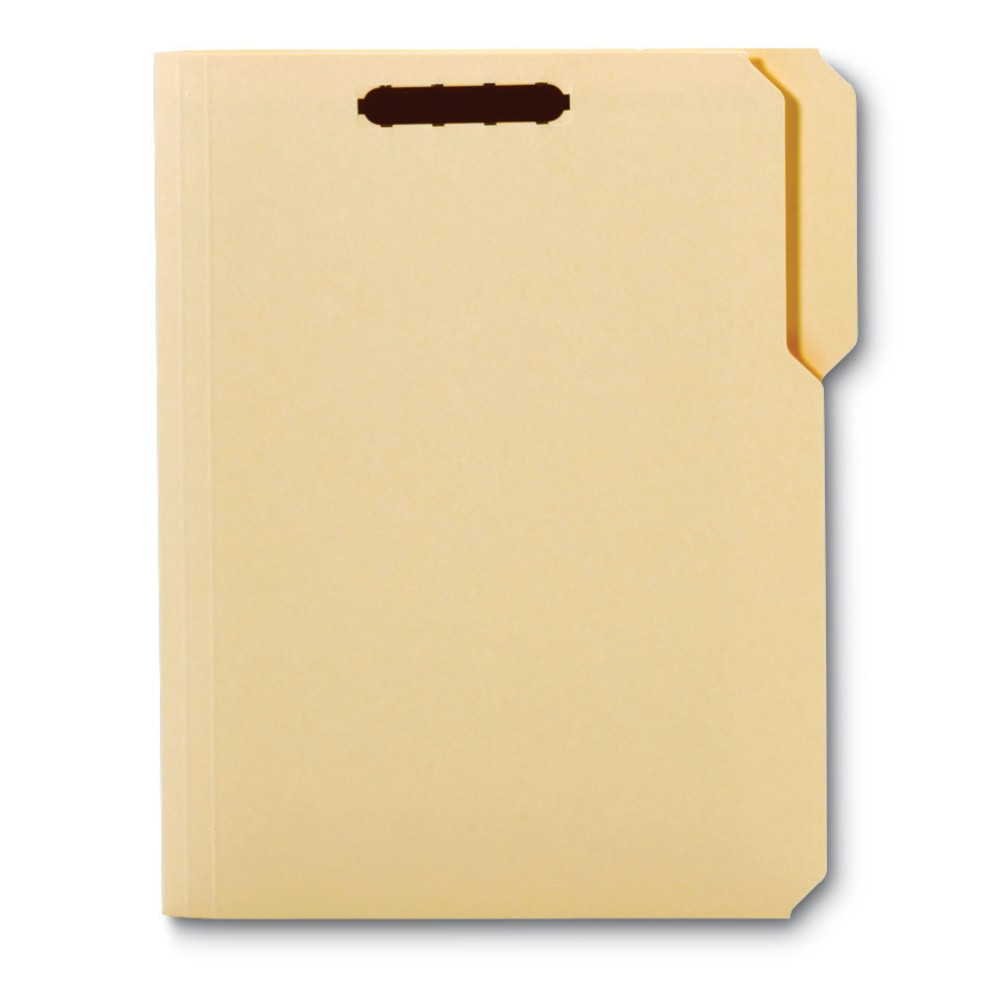 OFFICE DEPOT 207126OD  Brand Reinforced Manila Folder With 2 Embossed Fasteners, 1/3-Cut Tabs, Letter Size, Box Of 50