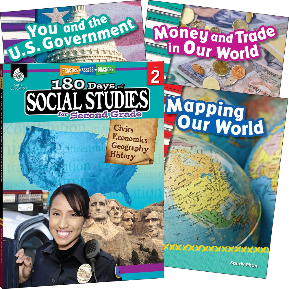 Shell Education 118396 Shell Education Learn At Home Social Studies Books Printed Book