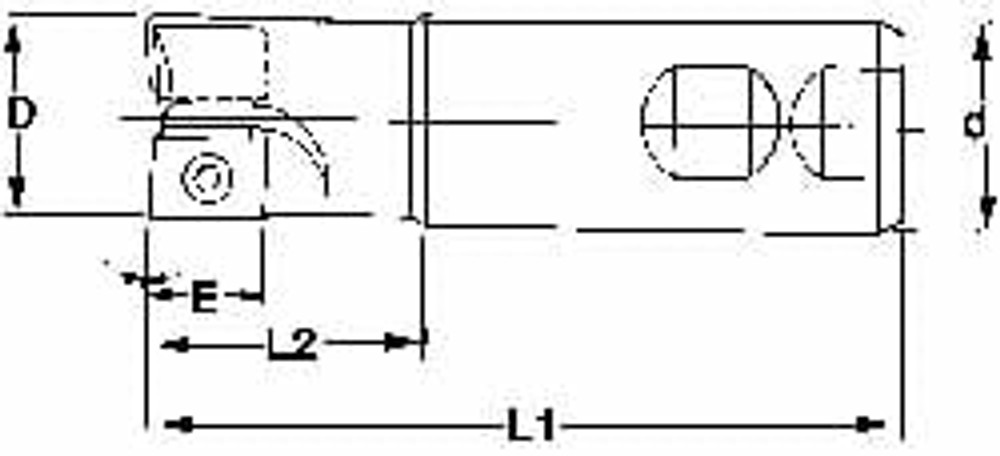 Superbee BE8031580R3 0.14 to 0.19" Cut Radius, 1-1/4" Diam, 5/8" Max Depth, 1-1/4" Shank Diam, Indexable Convex Radius Cutter