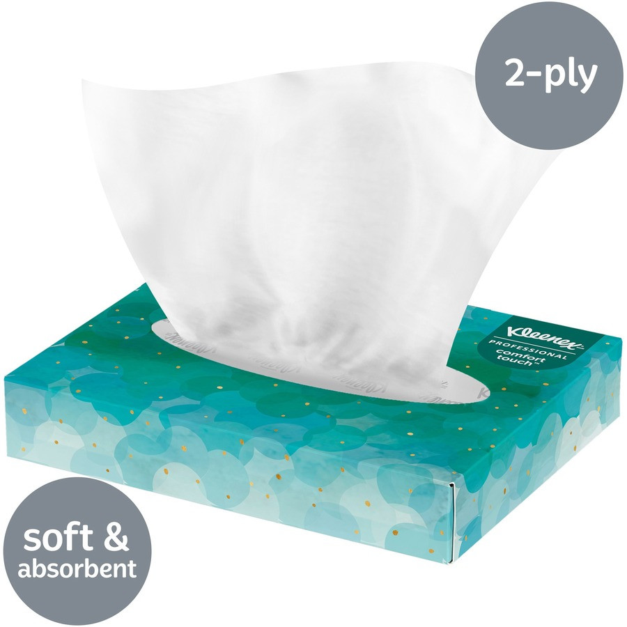 Kimberly-Clark Corporation Kleenex 21195 Kleenex Professional Facial Tissue in Flat Tissue Boxes