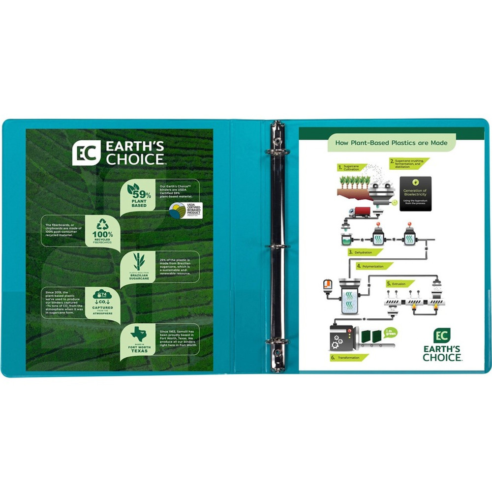 Samsill Corporation Samsill U86377 Samsill Earth's Choice Plant-based View Binders