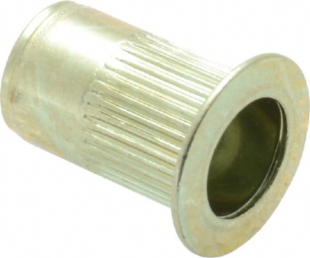 RivetKing. 10C1IKFSY/P25 #10-24, 0.02 to 0.13" Grip, Steel Standard Rivet Nut