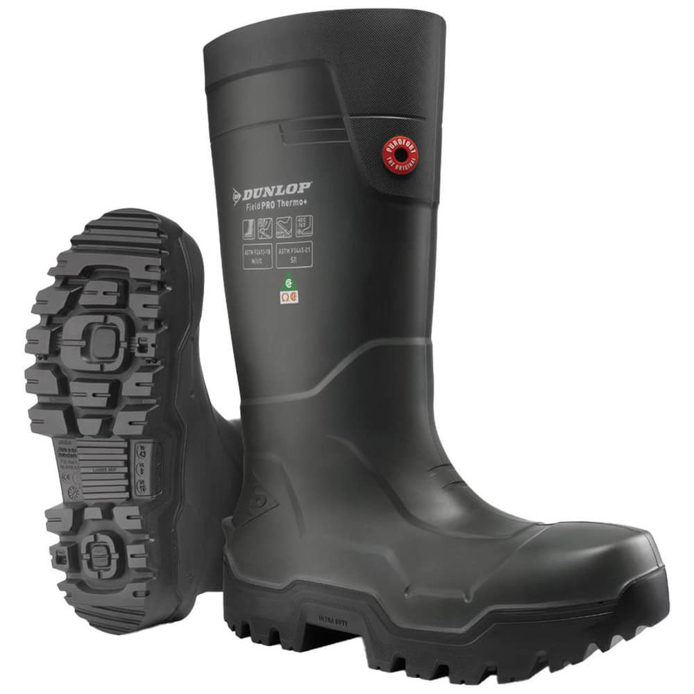 Dunlop Protective Footwear E662843-12 Boots & Shoes; Footwear Type: Work Boot ; Footwear Style: Gumboot ; Gender: Men ; Men's Size: 12 ; Upper Material: Purofort ; Outsole Material: Purofort