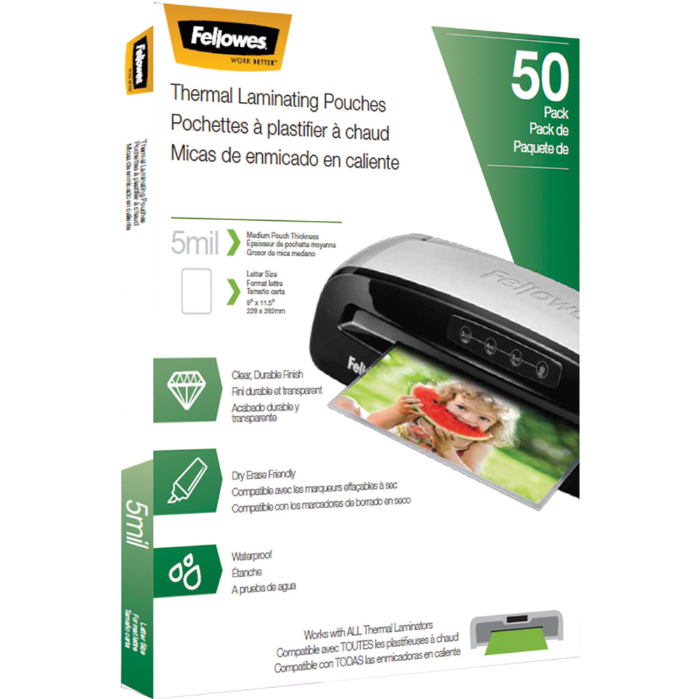 Fellowes, Inc. Fellowes 5744501 Fellowes Letter-Size Thermal Laminating Pouches
