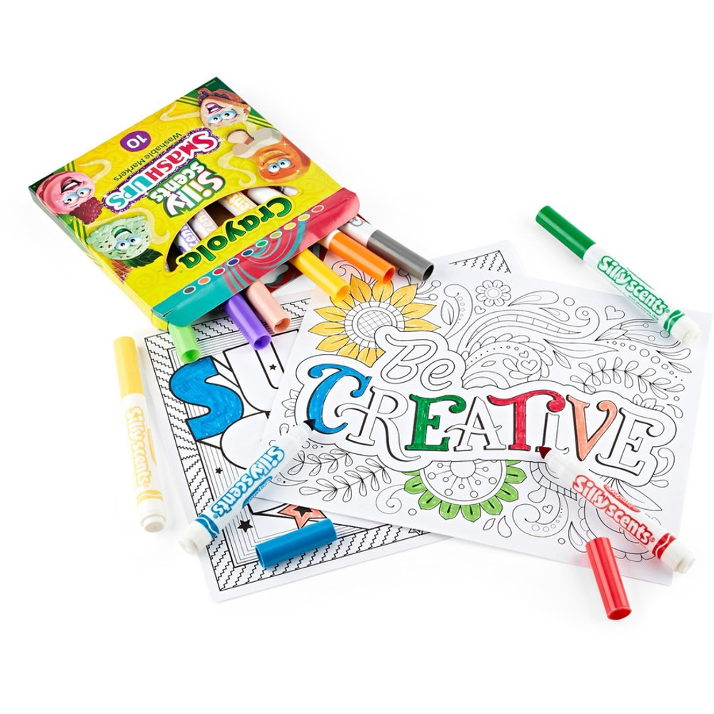 Crayola, LLC Crayola 588274 Crayola Silly Scents Slim Scented Washable Markers