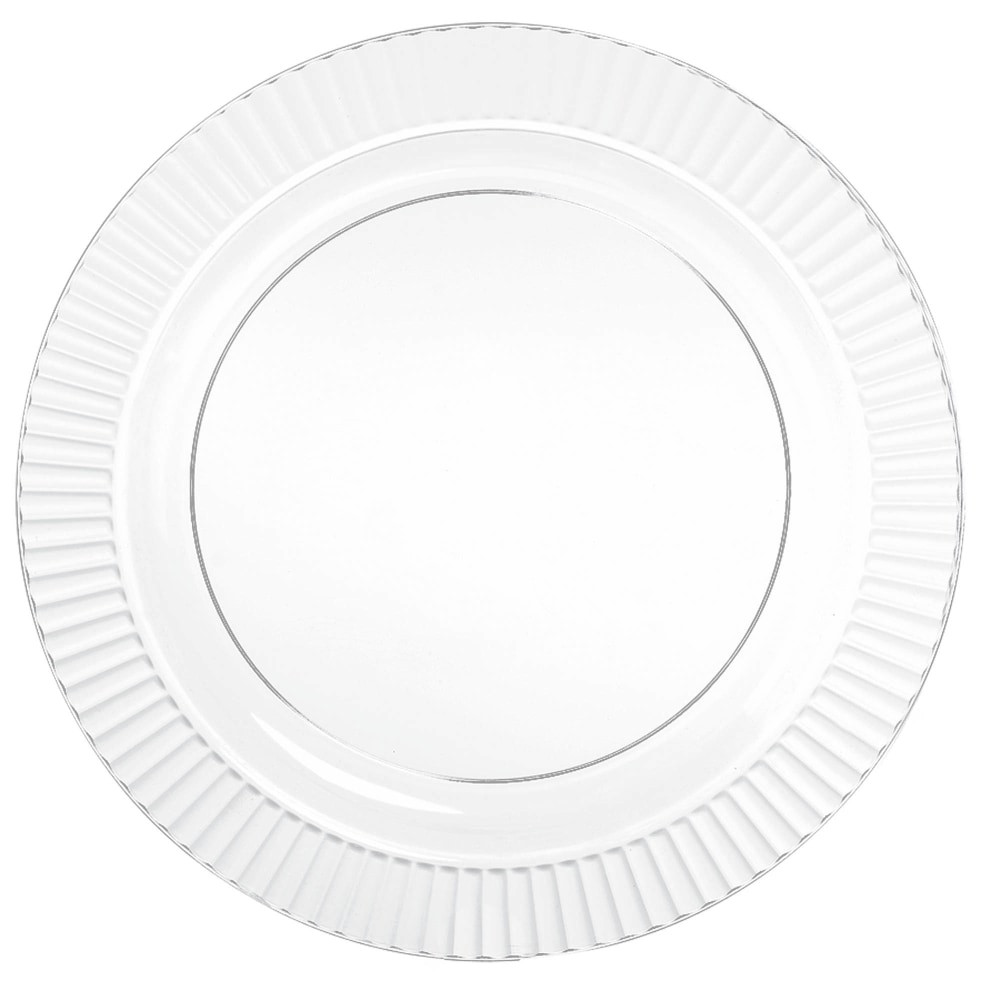 AMSCAN CO INC 430800.86 Amscan Clear Plastic Plates, 10-1/4in, Pack Of 16 Plates