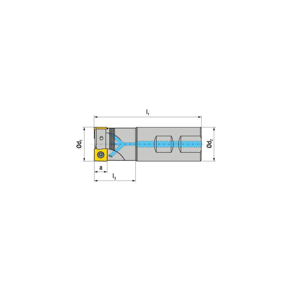 Ceratizit 5877432504 Indexable Square-Shoulder End Mills; Maximum Depth of Cut (Decimal Inch): 0.2360 ; Cutter Style: C491 ; Shank Type: Weldon Flat ; Shank Diameter (Decimal Inch): 1.2500 ; Shank Diameter (Inch): 1-1/4 ; Insert Holding Method: Screw