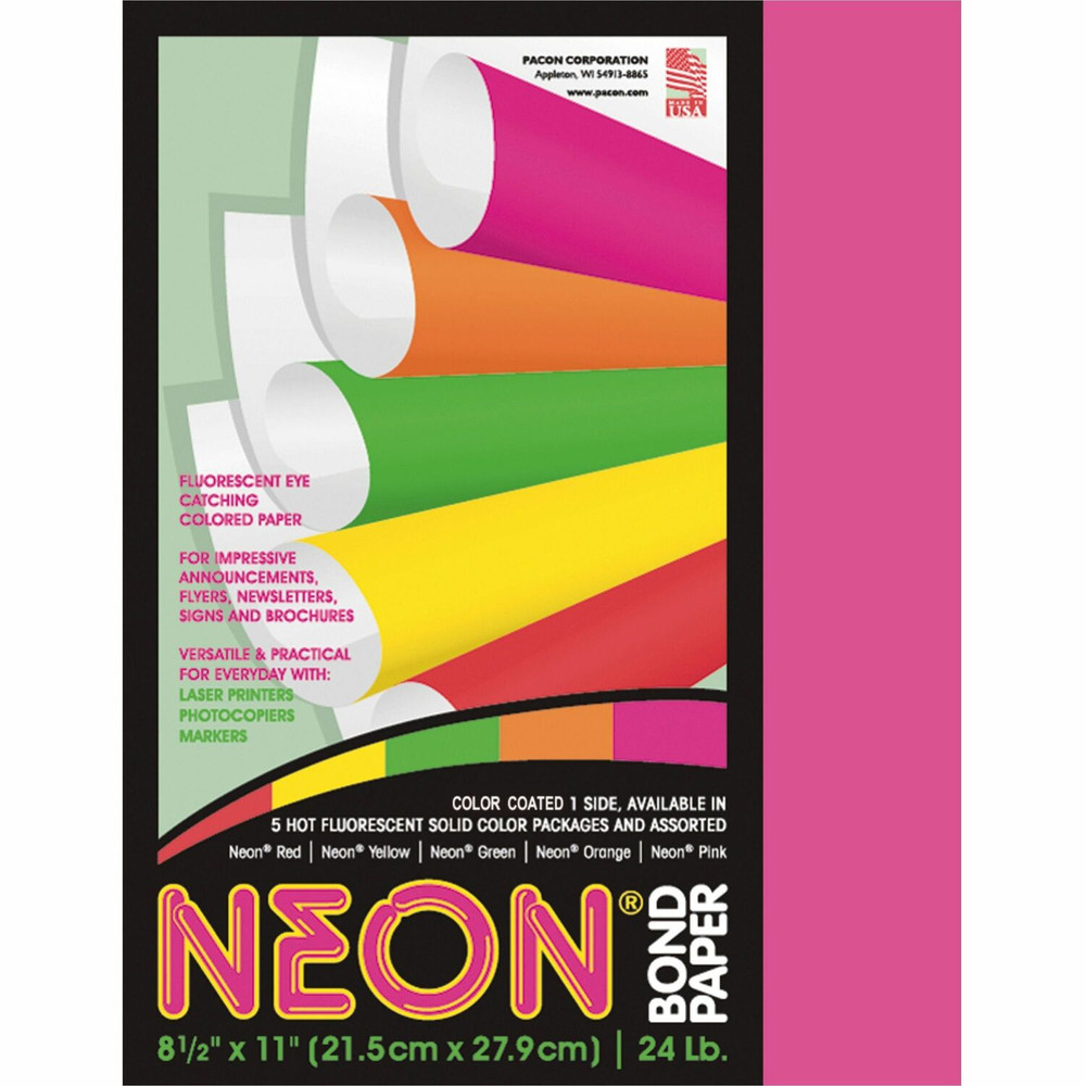 Dixon Ticonderoga Company Dixon 104319 Pacon Neon Multipurpose Paper - Pink