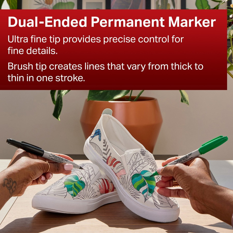 Newell Brands Sanford 2168237 Sanford Brush Twin Permanent Markers