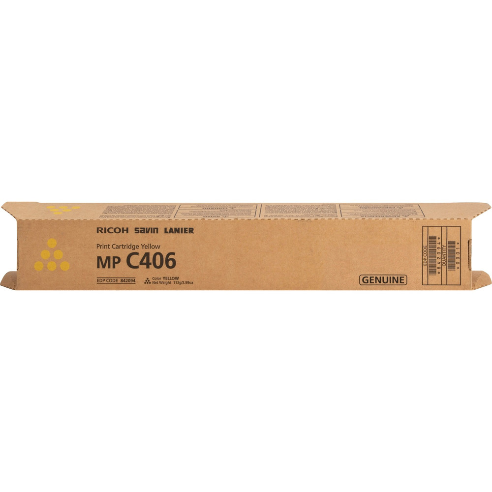 Ricoh Imaging Company, Ltd. Ricoh 842094 Ricoh Original Laser Toner Cartridge - Yellow - 1 Each