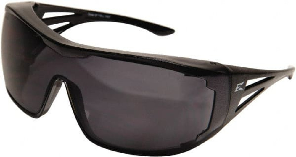 Edge Eyewear XF116-L Safety Glass: Scratch-Resistant, Polycarbonate, Smoke Lenses, Frameless, UV Protection