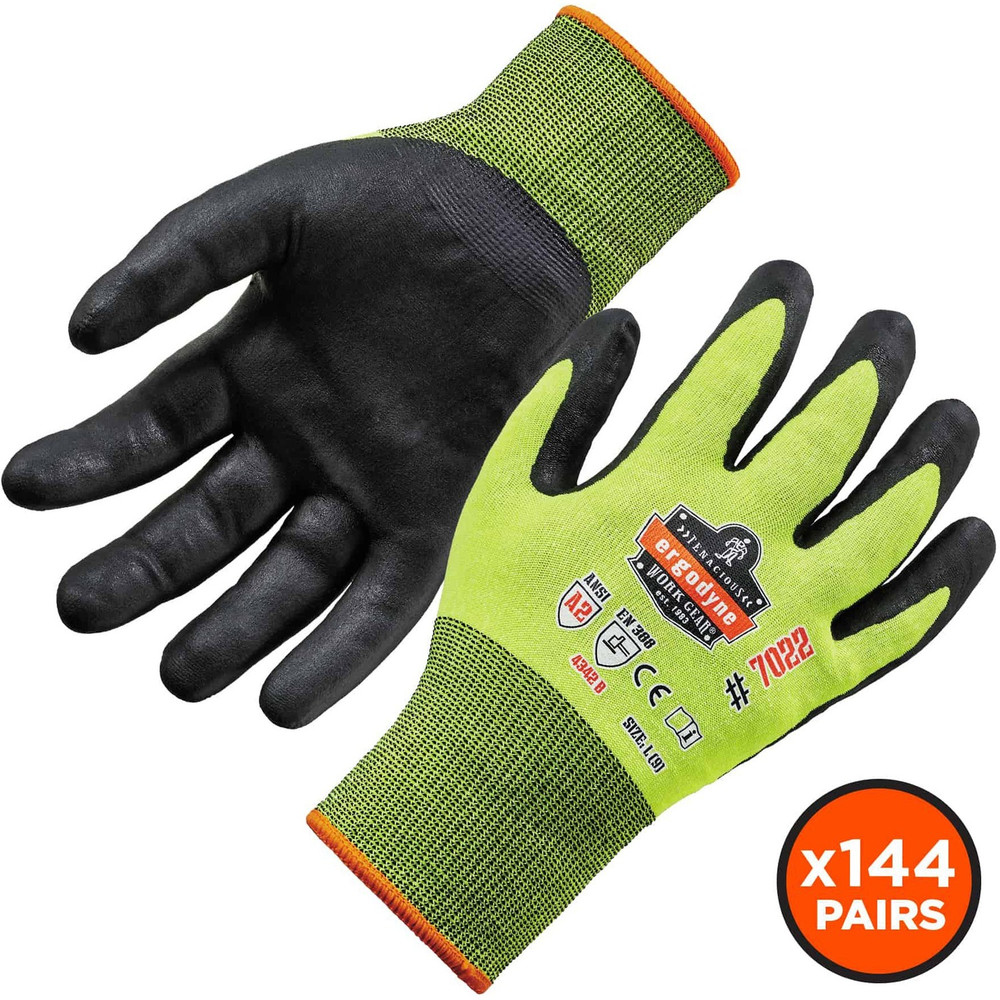 Tenacious Holdings, Inc Ergodyne 17875 Ergodyne ProFlex 7022 Hi-Vis Nitrile-Coated Cut-Resistant Gloves - A2 DSX