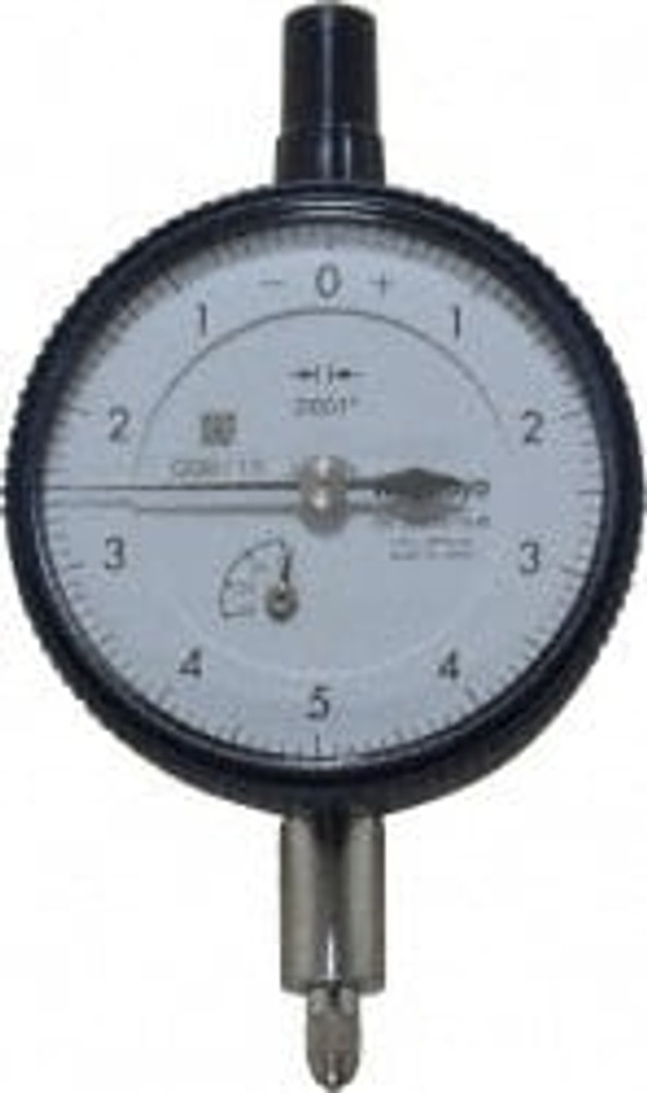 Mitutoyo 2803A-10 Dial Drop Indicator: 0.025" Range, 0-5-0 Dial Reading, 0.0001" Graduation, 2-3/16" Dial Dia