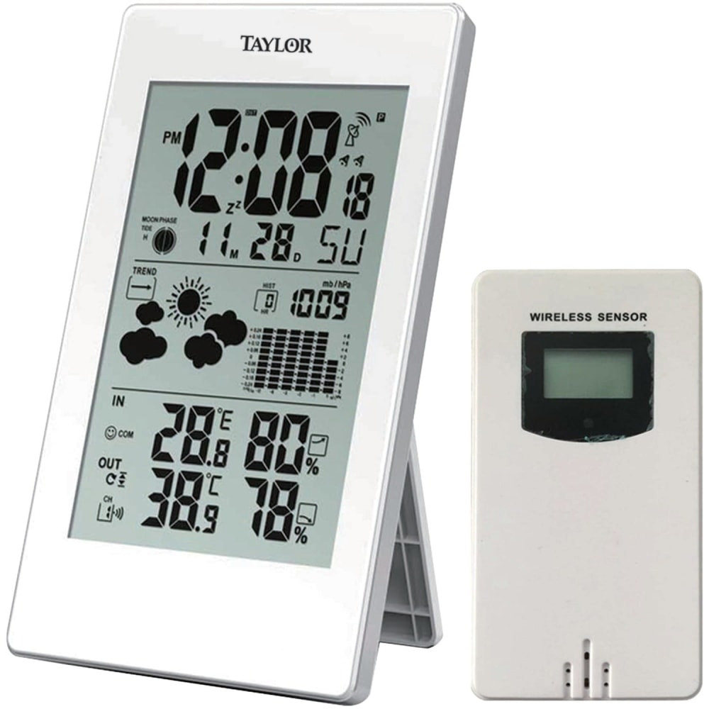 TAYLOR CORP 1735 Taylor 1735 Digital Weather Forecaster, 11inH x 8.6inW x 1.5inD