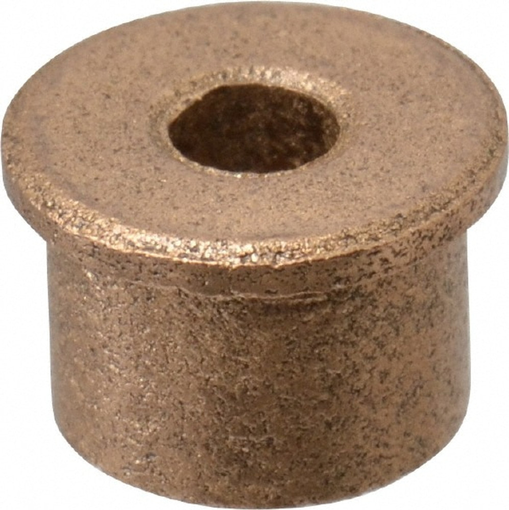 Boston Gear 35516 Flanged Sleeve Bearing: 1/8" ID, 5/16" OD, 1/4" OAL, Oil Impregnated Bronze