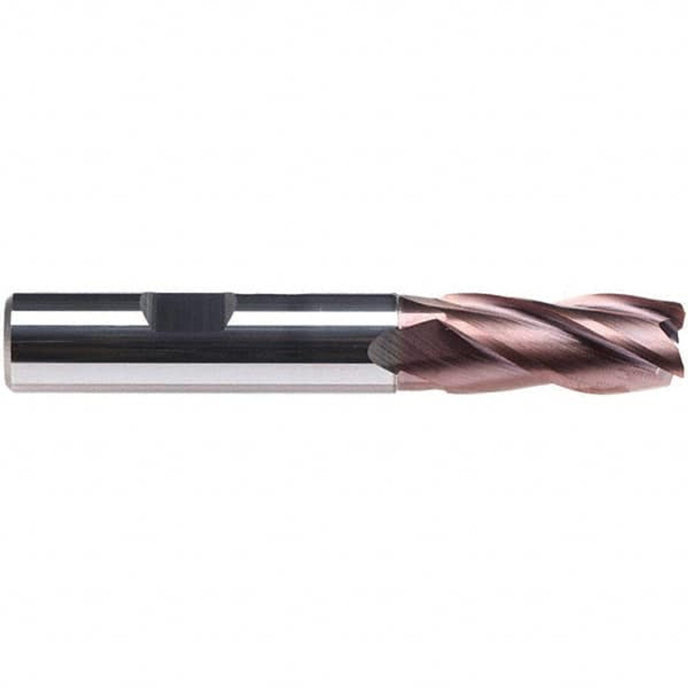 Emuge 1999A.1000 1" Diam 4-Flute 38° Solid Carbide 0.012" Chamfer Length Square Roughing & Finishing End Mill