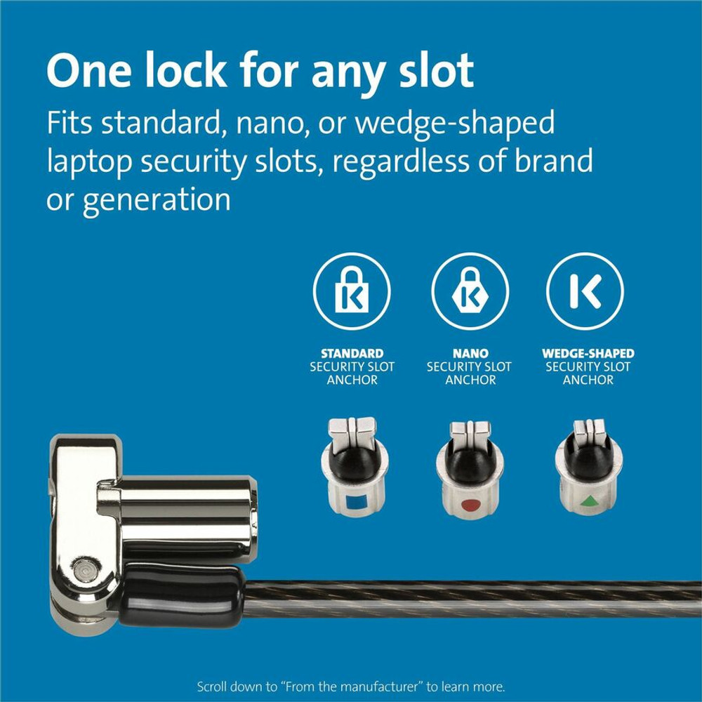 Kensington Computer Products Group Kensington 62318 Kensington Universal 3-in-1 Keyed Laptop Lock