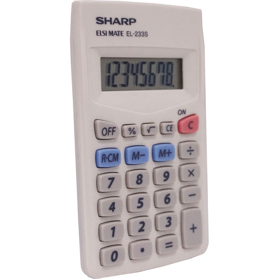 Sharp Calculators EL233SB Sharp Calculators EL-233SB 8-Digit Pocket Calculator