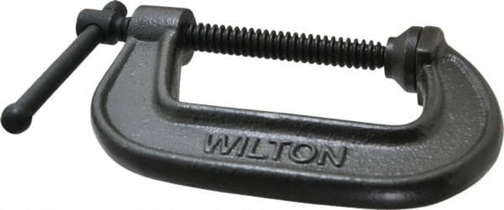 Wilton 22002 C-Clamp: 3" Max Opening, 1-7/8" Throat Depth, Light-Duty, Ductile Iron Body