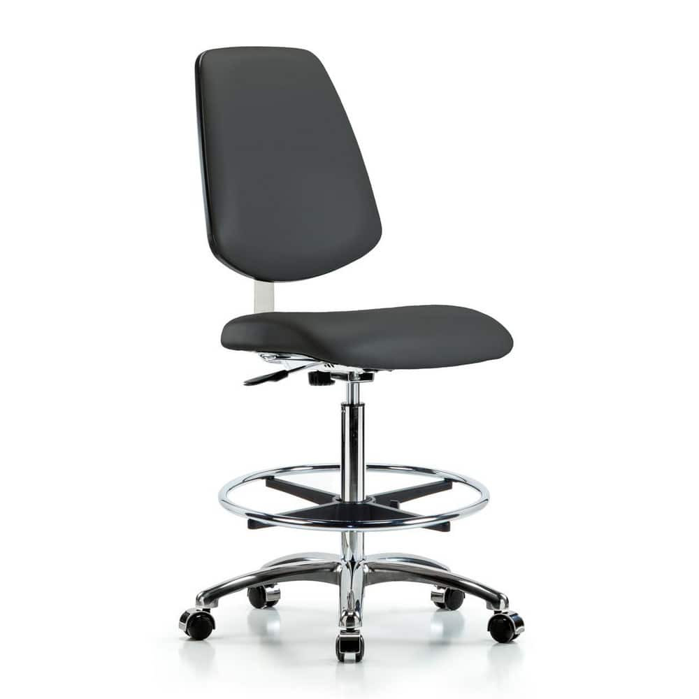 Blue Ridge Ergonomics MSC40276 Task Chair: Vinyl, Charcoal
