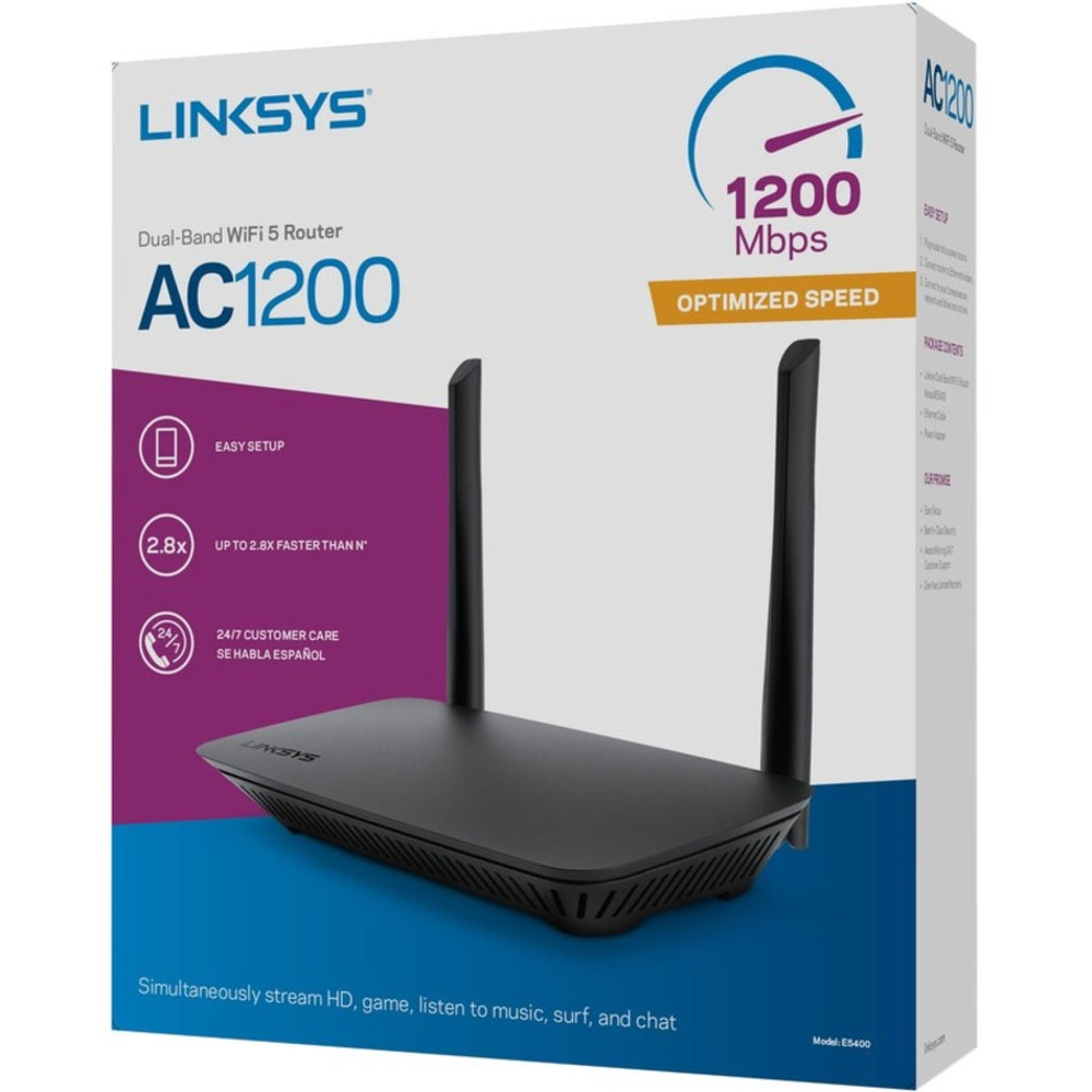 Linksys E5400 Linksys E5400 Wi-Fi 5 IEEE 802.11ac Ethernet Wireless Router