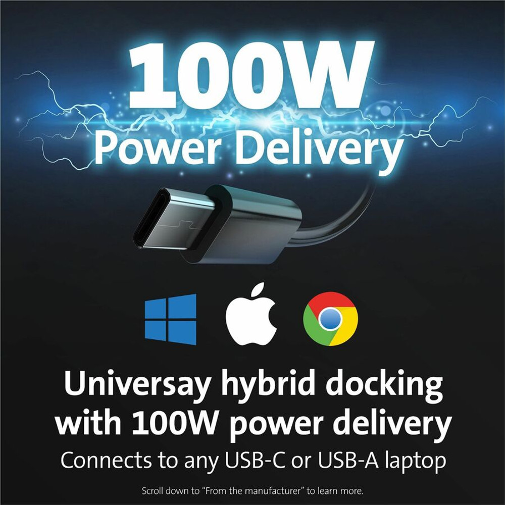Kensington Computer Products Group Kensington 33620 Kensington SD4780p USB 4K Hybrid Docking Station