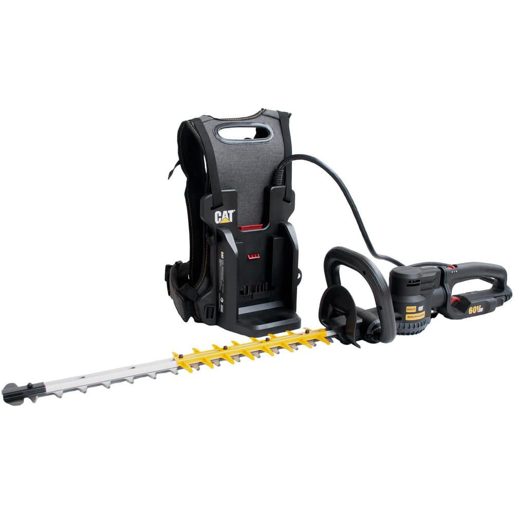CAT DG620.9 Edgers, Trimmers & Cutters; Power Type: Battery ; Blade Type: Double-Sided ; Blade Length (Decimal Inch): 25.0000 ; Batteries Included: No ; Includes: Hedge Trimmer; Blade Sheath; Backpack ; Voltage: 60.00