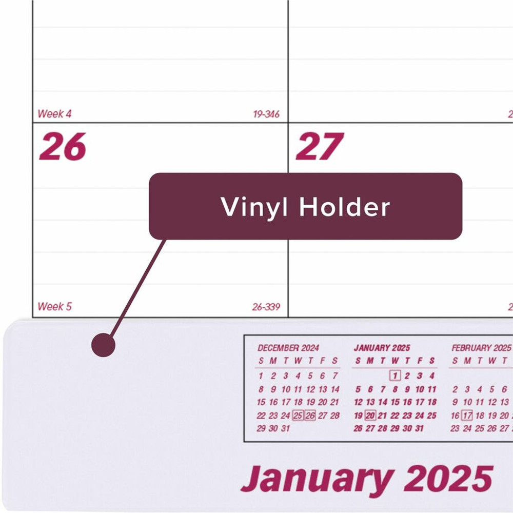 Dominion Blueline, Inc Brownline C1731V Brownline Vinyl Strip Monthly Desk Pad