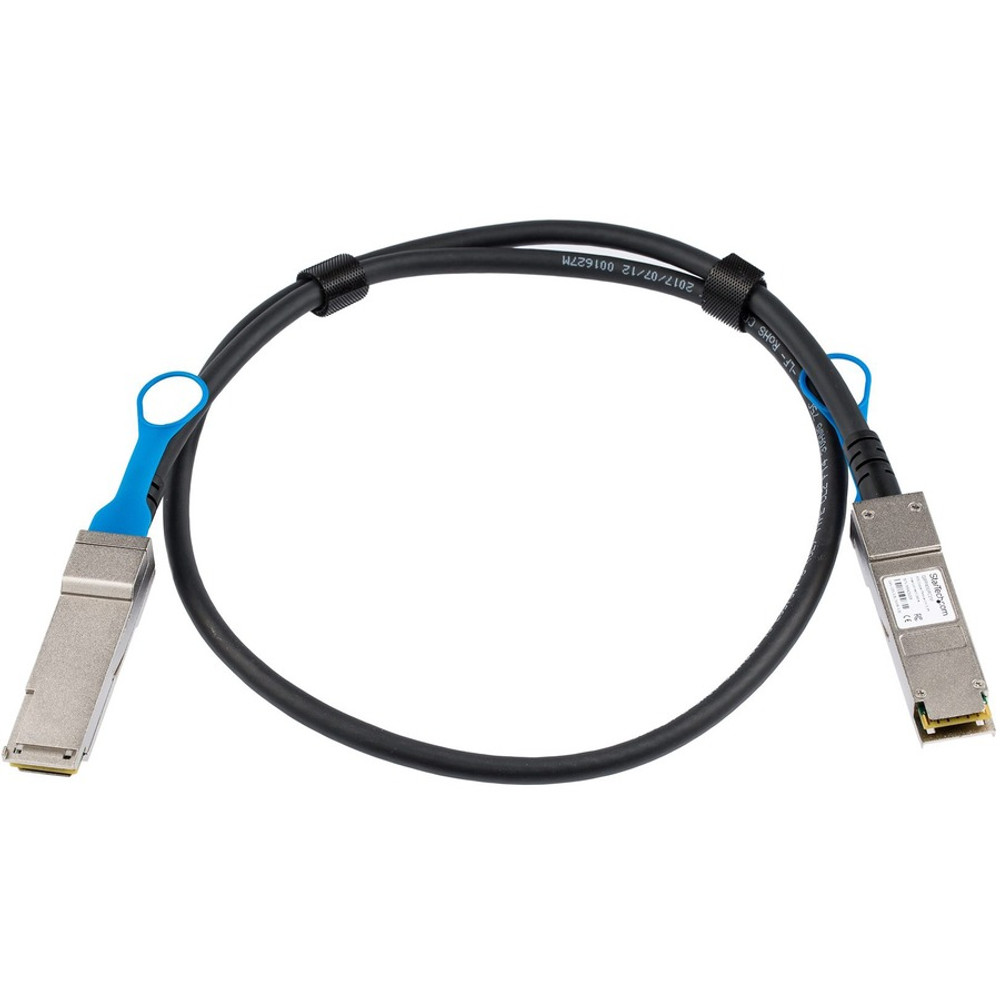 StarTech.com QSFP40GPC1M StarTech.com MSA Uncoded Compatible 1m 40G QSFP+ to QSFP+ Direct Attach Cable - 40 GbE QSFP+ Copper DAC 40 Gbps Low Power Passive Twinax