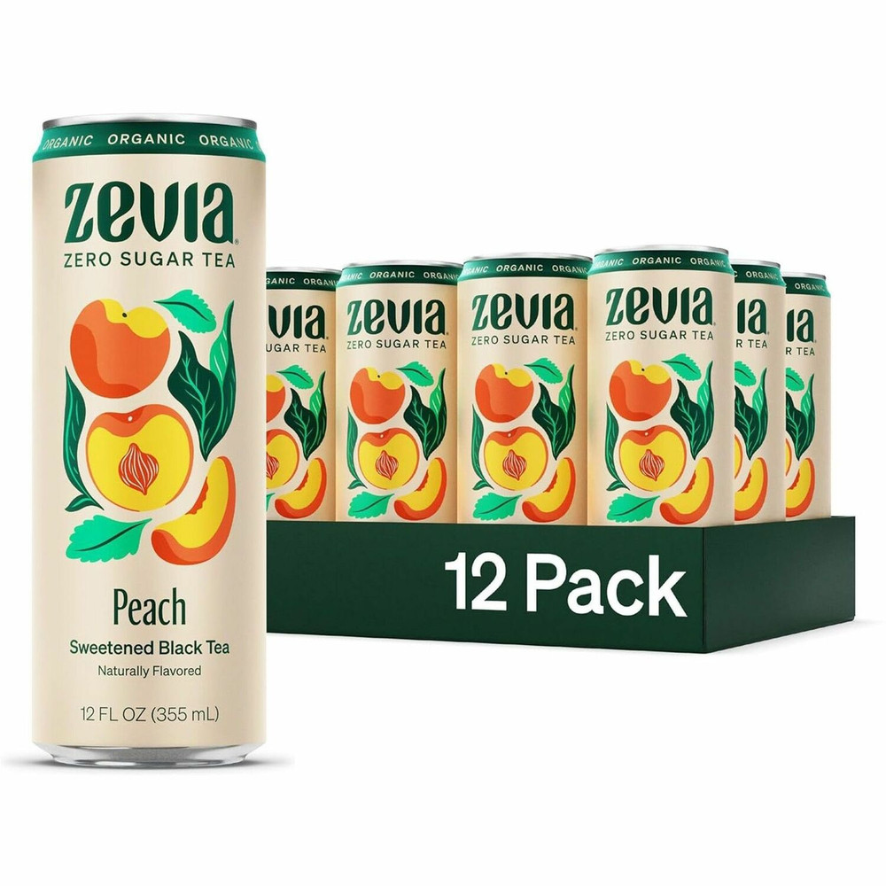 Zevia 0170412 Zevia Zero Sugar Black Tea Black Tea