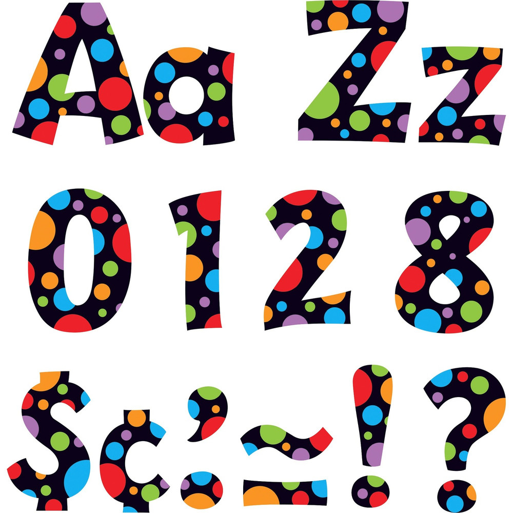 TREND Enterprises Inc. Trend 79754 Trend Ready Letter Neon Dots